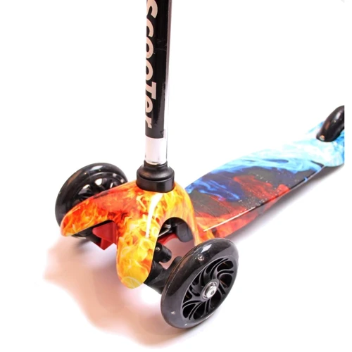 Самокат Детский Micro Mini. Fire and Ice (с рисунком): Количество колес 3