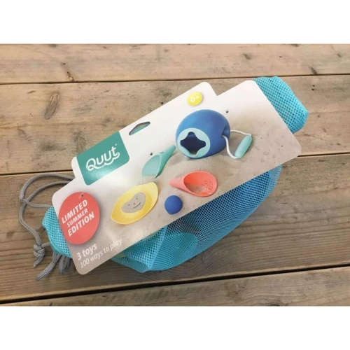 Набор для пляжа Quut Ballo (мини ведерко+совочки+волшебная формочка в сумке) (170983)