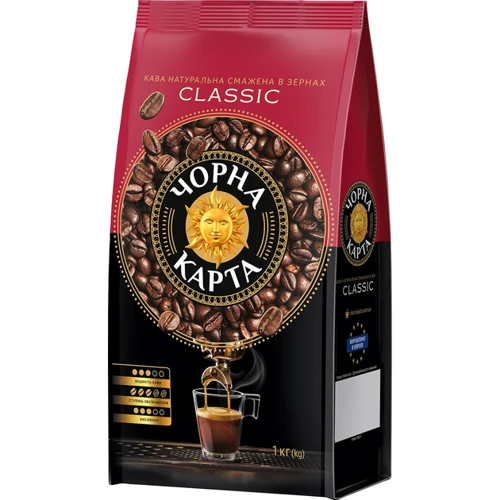 Кофе в зернах Чорна Карта Classic 1 кг (8720254065458)