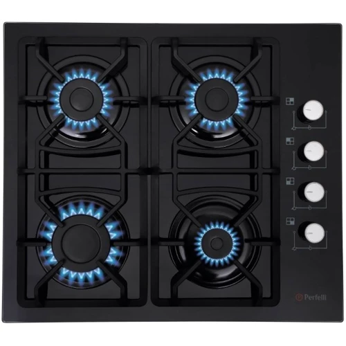 Варочная поверхность газовая Perfelli HGG 61124 BL