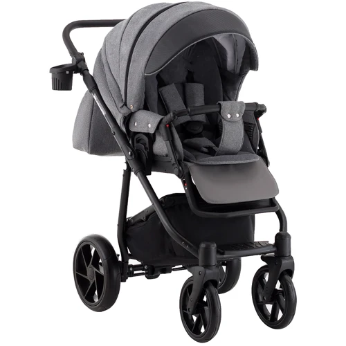 Коляска 2 в 1 Adamex Hybryd Plus BR240 графит - черная кожа (выдавленная точка) (623684): Пол ребенка мальчик, девочка