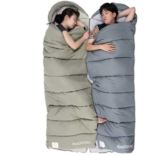 Спальный мешок Naturehike M400 NH20MSD02, (1°C), левый, зеленый (6927595748145): Ширина в ногах 80 см