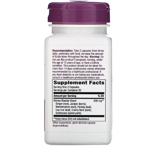 Nature's Way, Kidney Bladder, 930 mg, 100 Vegan Capsules (NWY00110): Форма випуску капсули