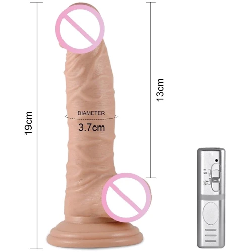 Вибратор LoveToy Real Extreme Vibrating Dildo 7.5"