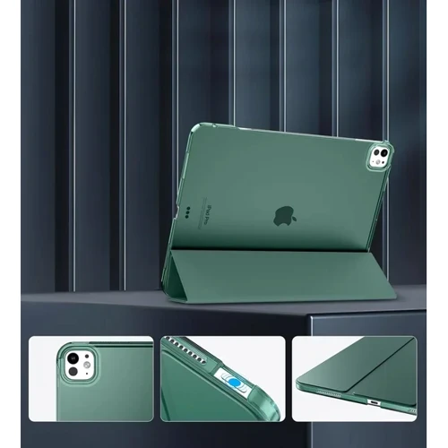 Аксессуар для iPad BeCover Case Book Tri Fold Hard Dark Green for iPad Pro 13 2024 M4 (711731): Тип аксессуара чехол