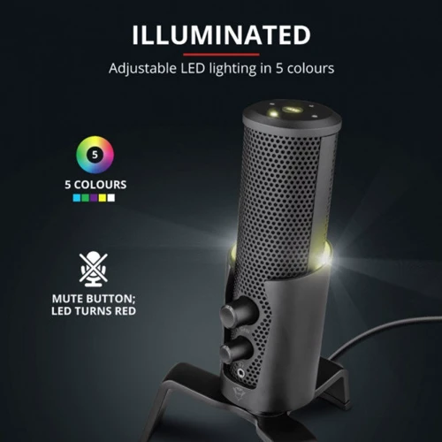 Мікрофон Trust GXT 258 Fyru USB 4-in-1 Streaming Microphone Black (23465) фото 11