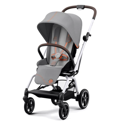 Прогулочная коляска Cybex Eezy S Twist+ 2 SLV Lava Grey с бампером (522001097)