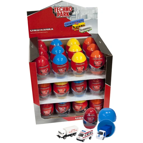 Мини-модели городские службы Technopark Машинка в яйце в ассортименте (SB-16-92)