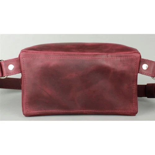 Жіноча поясна сумка The Wings бордова (TW-BeltBag-mars-crz): Фактура матова, Гладка