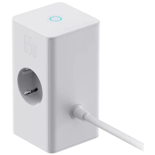 Зарядний пристрій Baseus Wall Charger 2AC+USB+USB-C PowerCombo PowerStrip Retractable-C 65W White (PSLR000602): Особливості Быстрая зарядка, Power Delivery (PD), USB-C