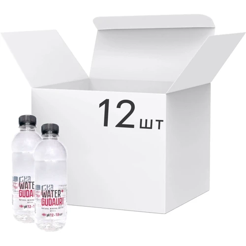 Упаковка воды минеральной природной негазированной Gudauri Water+ 12х0.5 л (4860114390031_12)