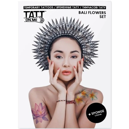 Тимчасові тату TATTon.me Bali Flowers Set (TSBaliFlowers)
