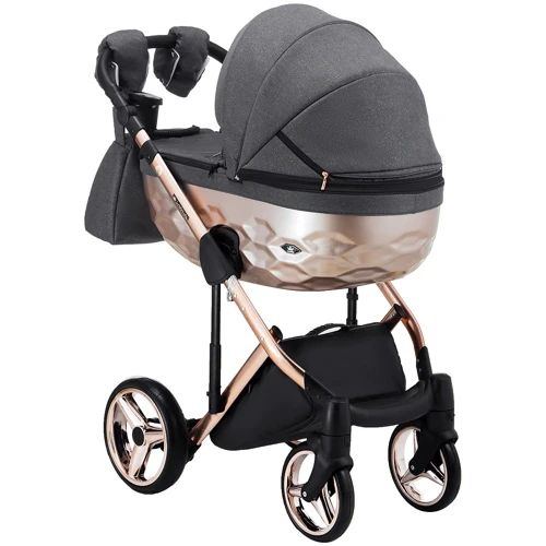 Коляска 2 в 1 Adamex Chantal Star Polar (Pink Gold) Star 4 (624639): Возможность установки люльки есть