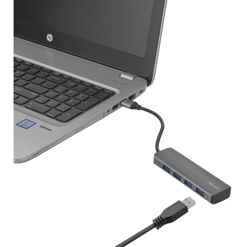 Адаптер Trust Adapter Halyx USB to 4xUSB Grey (23327_TRUST): Додаткові роз'єми USB OTG
