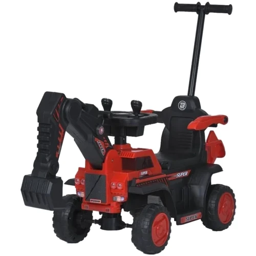 Дитячий електромобіль-толокар Bambi Racer трактор із ковшем, червоний (M 5787B-3)