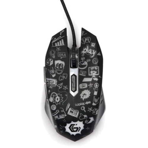 Мишка Gembird MUS-6B-GRAFIX-01 USB Black (MUS-6B-GRAFIX-01): Тип сенсора оптический