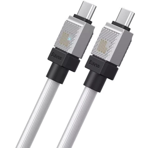Кабель Baseus Cable USB-C to USB-C CoolPlay Series 100W 2m White (CAKW000302) фото 3