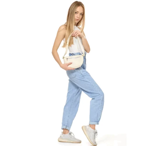 Женская поясная сумка Sambag Polo SQO молочная (86129011): Тип ручки Поясной ремень, Без ручки