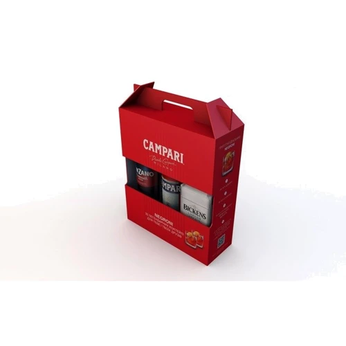 Подарочный набор Campari Negroni Perfect Kit Аперитив Campari 1 л + Вермут Cinzano Rosso 1 л + Джин Bickens 1 л (DDS4820180020263): Вид напитка Аперитив
