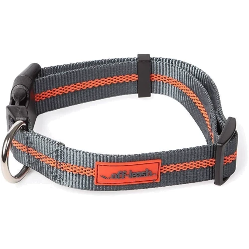 Нашийник Dexas Off-Leash сіро-жовтогарячий 50.8 см (PWC020-432-2027): Виробник Dexas