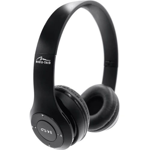 Наушники Media-Tech Epsilion BT Black (MT3591): Тип крепления оголовные