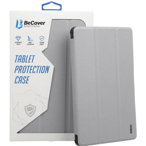 Аксессуар для iPad BeCover Magnetic 360 Rotating with Pencil mount Gray for iPad 10.9 (2022 / 2024) / iPad 11 2025 (708505)