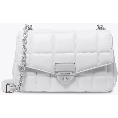Женская сумка через плечо Michael Kors Soho Lg Chain белая (30F0S1SL3L085)