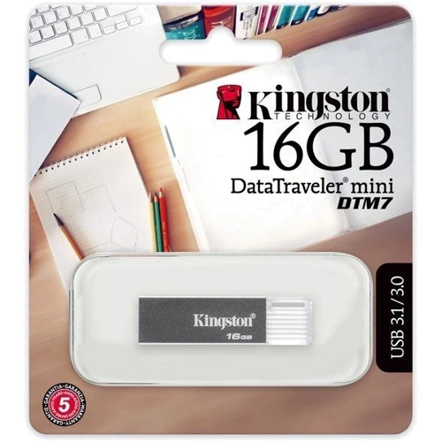USB-флешка Kingston 16GB DataTraveler Mini M7 USB 3.0 Silver (DTM7/16GB): Максимальна швидкість читання, МБ / с 75