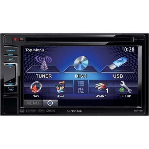 Kenwood DDX-3035: Дисплей 6.1" WVGA, сенсорный, 800 х 480