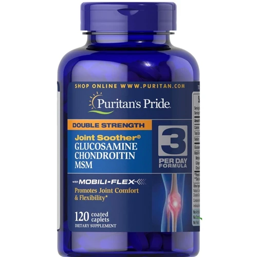 Puritan's Pride Double Strength Glucosamine, Chondroitin & MSM 120 caps