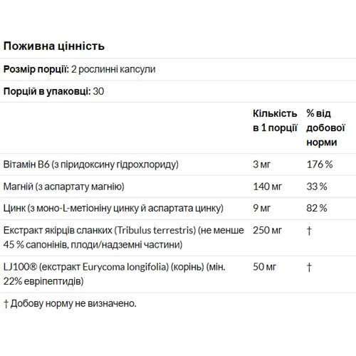 Now Foods TestoJack 100 Тестостероновый комплекс 60 растительных капсул