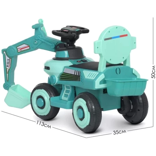 Толокар Bambi Трактор 2в1 бирюзовый (M 4616L-5)