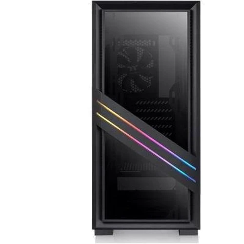 Корпус Thermaltake Versa T35 RGB (CA-1R7-00M1WN-00): Материал передней панели закалённое стекло и пластик