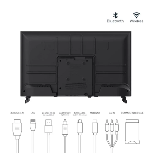 Телевизор Thomson 32HA2S13: Выход в интернет + Ethernet (RJ-45), Wi-Fi