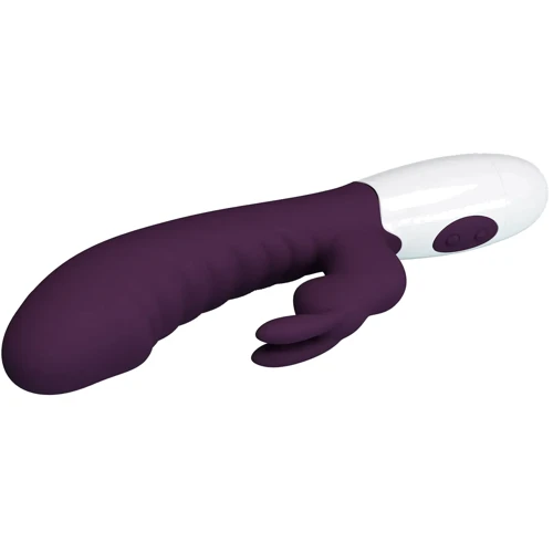 Вибромассажер для стимуляции точки G и клитора LYBAILE Pretty Love Naughty Bunny Dark Purple (BW-500071-A2)
