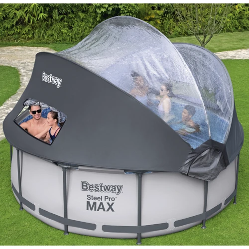 Бассейн Bestway каркасный 366-100 см (5619N) (фильтр-насос, лестница, навес) фото 1