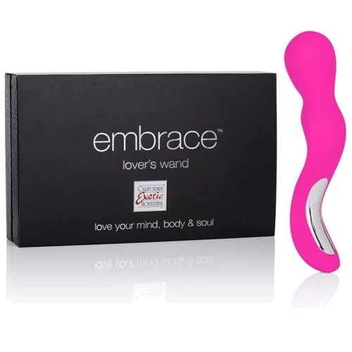 CalExotics Embrace LoverS Wand эргономичный вибромассажер, розовый