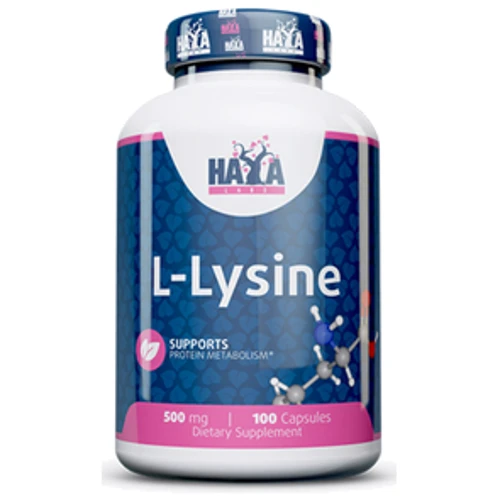 Haya Labs L-Lysine 500 мг Лизин 100 капсул