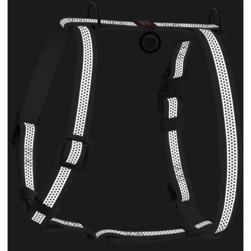 Шлея для собак WAUDOG Waterproof водостойкая анатомическая Н-образная c QR-паспортом, светоотражающая L, Ш 25 мм, А 50-85: Производитель WAUDOG