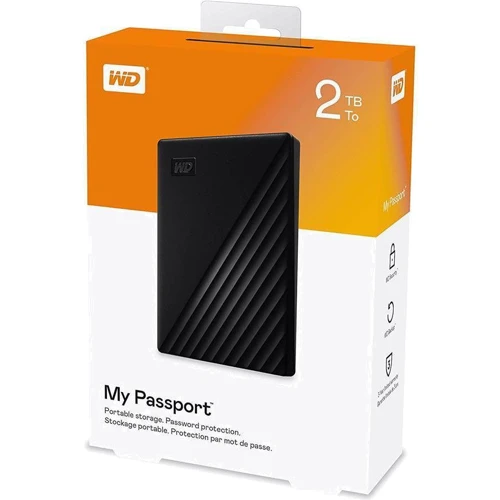Зовнішній жорсткий диск WD My Passport 2TB (WDBYVG0020BBK-WESN): Зовнішній інтерфейс USB 3.2