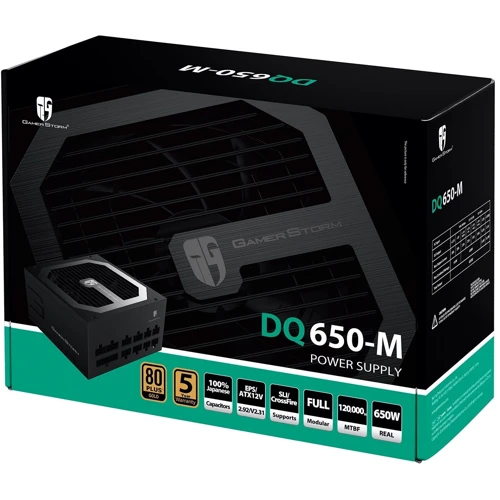 Блок питания Deepcool DQ650-M: Модульные (съемные) кабеля Есть