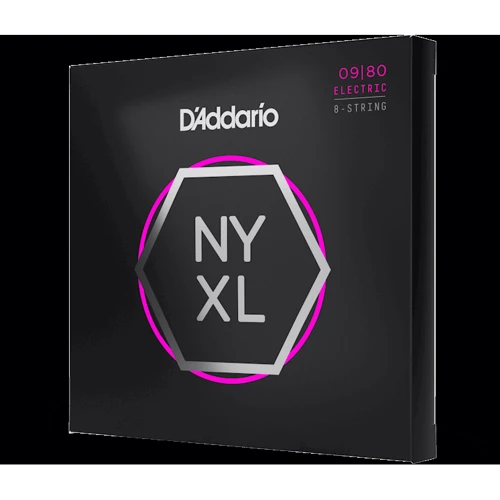 Струна для гитар Набор струн D'addario NYXL0980 NYXL Super Light 8-String (09-80): Назначение Для электрогитары
