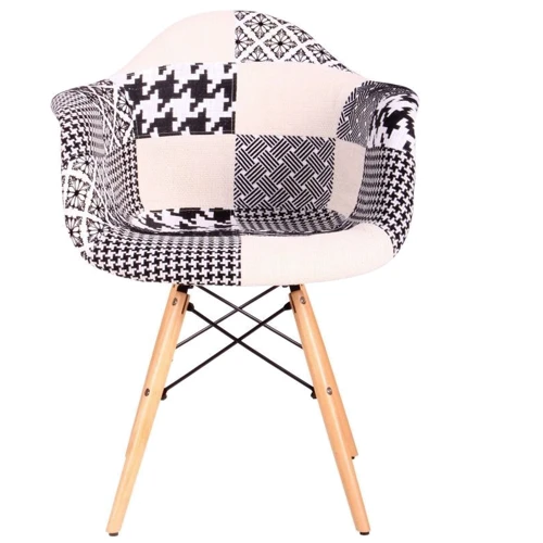 Кресло AMF Salex FB Wood Patchwork черно-белый(521789): Производитель AMF