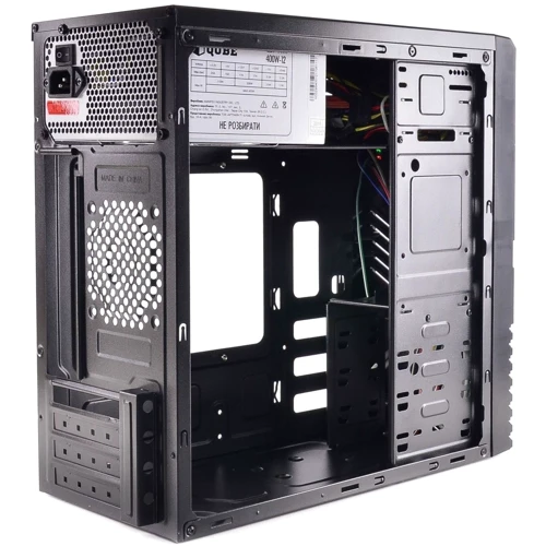 Корпус QUBE QB05M 400W Black: Типоразмер Mini-Tower