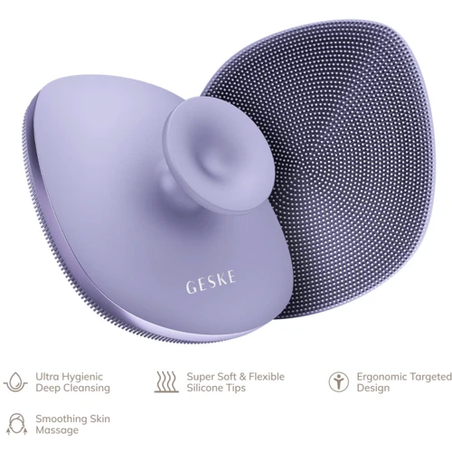 Щетка для тела GESKE Body Brush metal 4в1 purple (HB0347)