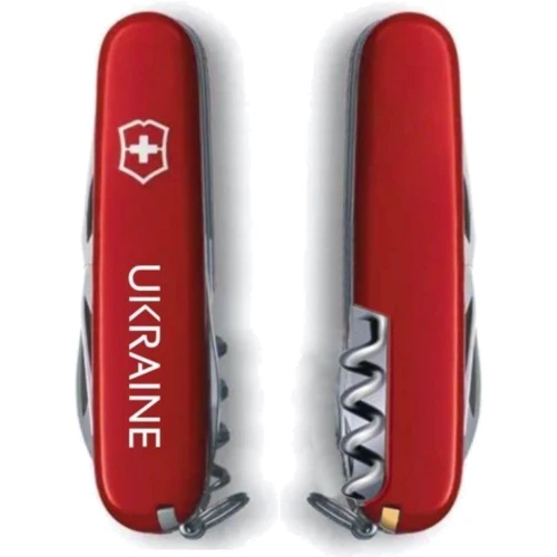 Мультитул Victorinox Spartan Ukraine 91мм/12 функцій/червоний/Ukraine (1.3603_T0140u): Тип мини-мультитул