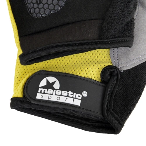 Велорукавичка Majestic Sport без пальців M-CG-GB-XL (XL) Black/Yellow: Стать Унисекс