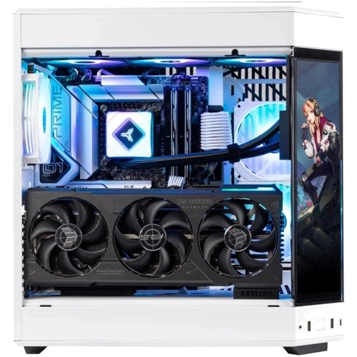 Персональный компьютер (ПК) ARTLINE Gaming Y60WHITE Windows 11 Home (Y60WHITEv05): Видеокартка GeForce RTX 4070 12GB