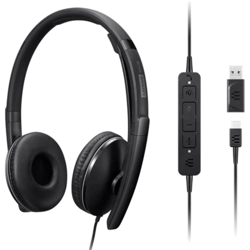 Наушники Lenovo Wired ANC Gen 2 Black (4XD1M45627) фото 5