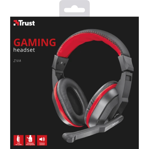 Навушники Trust Ziva Gaming Headset: Тип конструкції повнорозмірні